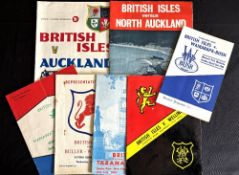 1966 British and I Lions Rugby Programmes (7): Lions v Wellington, Taranaki, N Auckland, Buller-West