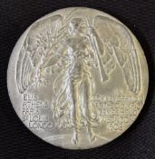 1908 London Olympics Medal: A London 1908 Olympic Games participant's medal, designed by Bertram