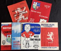 1971 Victorious British and I Lions Rugby Programmes (7): Lions v Otago, West Coast/Buller,