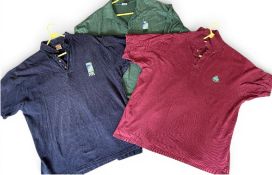IRB Rugby Polo/T Shirts (3): Trio of well-worn official IRB/RWC polo shirts, XL/XXL, badged, in