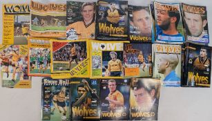 1978-2002 Qty of Wolves Wolverhampton Wanderers Home Football Programmes, part years, in need of