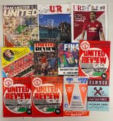 Collection of Manchester United multi signed football programmes 1968-2018