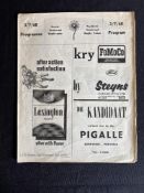 1968 British and I Lions Rugby Programme: Scarce North Transvaal v Lions, large black and white fold