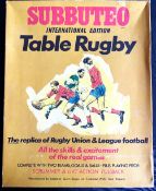 1960s Subbuteo Rugby Football Game: Fine example of this popular (if now retro) rugby version from