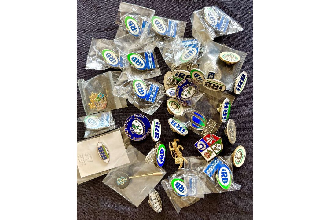 IRB, Lions and Barbarian etc Pin Badges from Around the Globe (50+): Some doublers or more amongst