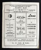 1974 Rare Unbeaten British and I Lions Rugby Programme: Much sought-after up-country issue for the