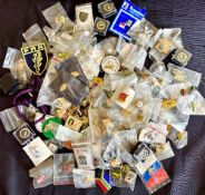National Rugby Pin Badges from Around the Globe (220+): With some duplication, a wonderfully