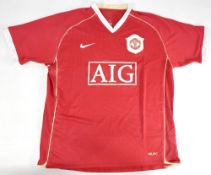 2006-2007 Manchester United Nike Replica Home Football Shirt, short sleeve, with AIG sponsor size L