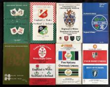 1955-1990 Four Nations etc Rugby Programmes (8): From the ever-popular and rarely played series, the