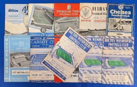 1950s-1960s Football Programmes WBA v Arsenal 21st Feb 1959, Cardiff City v Swansea 7th Nov 1959,