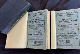 1923-26 Only Editions of Wisden’s Rugby Football Almanack, bound (3): There were only three of these