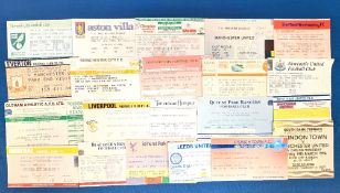 TICKETS: 1993/94 Manchester United complete season away match tickets (Total 21 tickets)