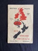 1950 British and I Lions Rugby Programme v NZ 2nd Test: Similar cover to lot 102, but from the 1st