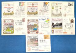 7x Signed Aston Villa First Day Covers – featuring John Gidman, Dennis Mortimer, Ian Ross, Gary