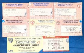 TICKETS: 1993/94 Manchester United home match tickets, Benfica, Glasgow Celtic; league homes Ipswich