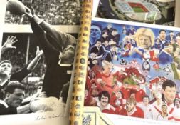 Rugby Posters Miscellany (10): Big Blue Tube large b/w famous Colin Meads lineout shot, printed