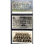 1906 to 1931 Vintage Springboks Rugby Postcards (3): Coloured 1906 team, first S African visit to