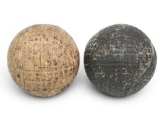 Wm Park Mesh pattern gutty Golf Ball stamped ‘Park’ to both poles, strike marks apparent, together