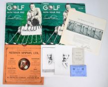 Golf Collectables (6) – features Willie Park Jnr print in black and white, Rules of Machrihanish