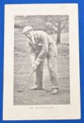 Golf Postcard – Mr Lewis Waller – Wrench Series, depicts putting pose, blank to reverse