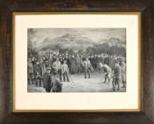 Michael James Brown (1853-1947) “A Match at Duddingston Between Tait and Balfour Melville V Sayers
