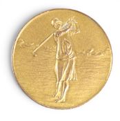 1930 Dalmahoy 9ct Gold Winners Medal – engraved to the reverse ‘Won by Mrs A Bracken Dalmahoy 29th
