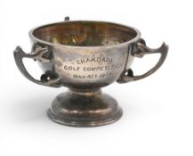 Small Silver Chakdara Golf Competition Trophy engraved ‘Chakdara Golf Competition May 4th 1913’ to