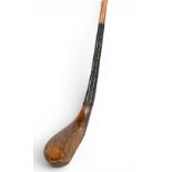 Scarce Hugh Philp of St Andrews c1830 long nose spoon in light stained fruitwood with very hooked