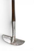 William Gibson ‘The Deadly’ cross line centre shafted putter c1906 with curved sole showing the