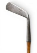 F&A Carrick smooth faced cleek stamped with both maker’s name and ‘X’ cleek mark, with 4 ½” hosel,