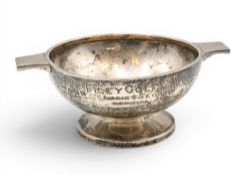 Filey Golf Club Silver Quaich Golf Trophy – engraved ‘Filey Golf Club Ladies Section Replica of