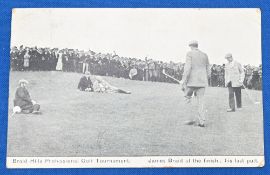Golf Postcard – ‘Braid Hills Professional Golf Tournament – James Braid at the finish; his last