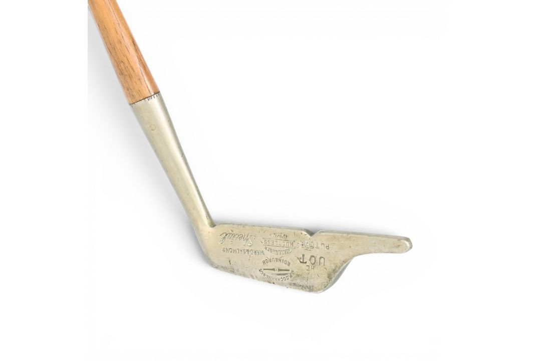The UOT Putter by JP Cohrane & Son Edinburgh in rustless metal showing the end of blade knotch to - Image 3 of 3