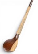 R Simpson Patent ‘Hornite’ c1894 wide scared neck driver stamped to the crown with maker’s details