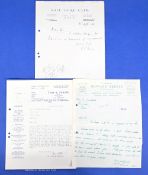 Golf Club Maker Letterhead correspondence (2) features Tom R Fernie dated 29th July 1936 to John R