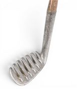 Scarce Brown's Patent The Major rake iron with filigree decorative face markings - stamped to the