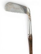‘Sunshine Anne’ wry neck blade putter by Gibson of Kinghorn the large blade has central punch dot