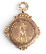 1922 Auchinleck Golf Club 9ct Gold Winners Medal – engraved to the reverse ‘Auchinleck Golf Club