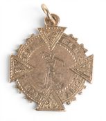 1902 Leith Lochend Golf Club 9ct Gold Winners Medal – engraved to the reverse ‘Salvesen Trophy Won