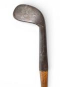 F&A Carrick dished smooth faced rut iron with the 5” hosel, 2 3/8” wide head, 1 7/8” deep head,