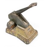 Cast Iron ‘Dormy’ letter emboss tool – fitted currently with ‘John R Carstairs Golf Club