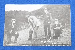 Golf Postcard - The ‘Thistle’ Golf Team – Mitchell, Turpie, Whitecross, Watt – 1905’, Runners Up