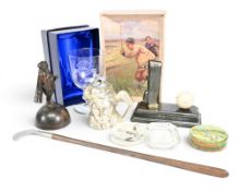 Golf Collectables (9) – Includes Golf bag and Ball Desk Tidy, Golfer’s head Table Lighter with