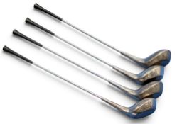 Vintage Danish Frigast Golf Club Cocktail sticks, silver sterling filled club heads - 22cm long