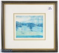 Suharin Somns signed limited edition colour golf print of Kuala Kubu Bahru Golf & Country Club (