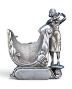 Fine Ladies Team Captain Golf sterling silver Badge/Brooch: golf ball marker holder, Pat pending,