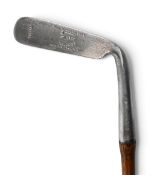 Tom Stewart St Andrews ‘Kinnel’ hosel blade putter fitted with a full length leather grip