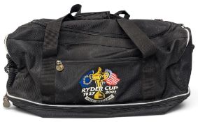 2001 Ryder Cup The Belfry Golf Shoulder Bag, full Ryder Cup logos, multi pockets with shoulder