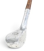 G Brews of Royal Blackheath aluminium lofted wood with extremely curved sole, stamped The Winner