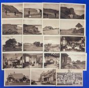Collection of 19x French Mona Series Dieppe Golf Club Postcards printed cards postally unused - from
